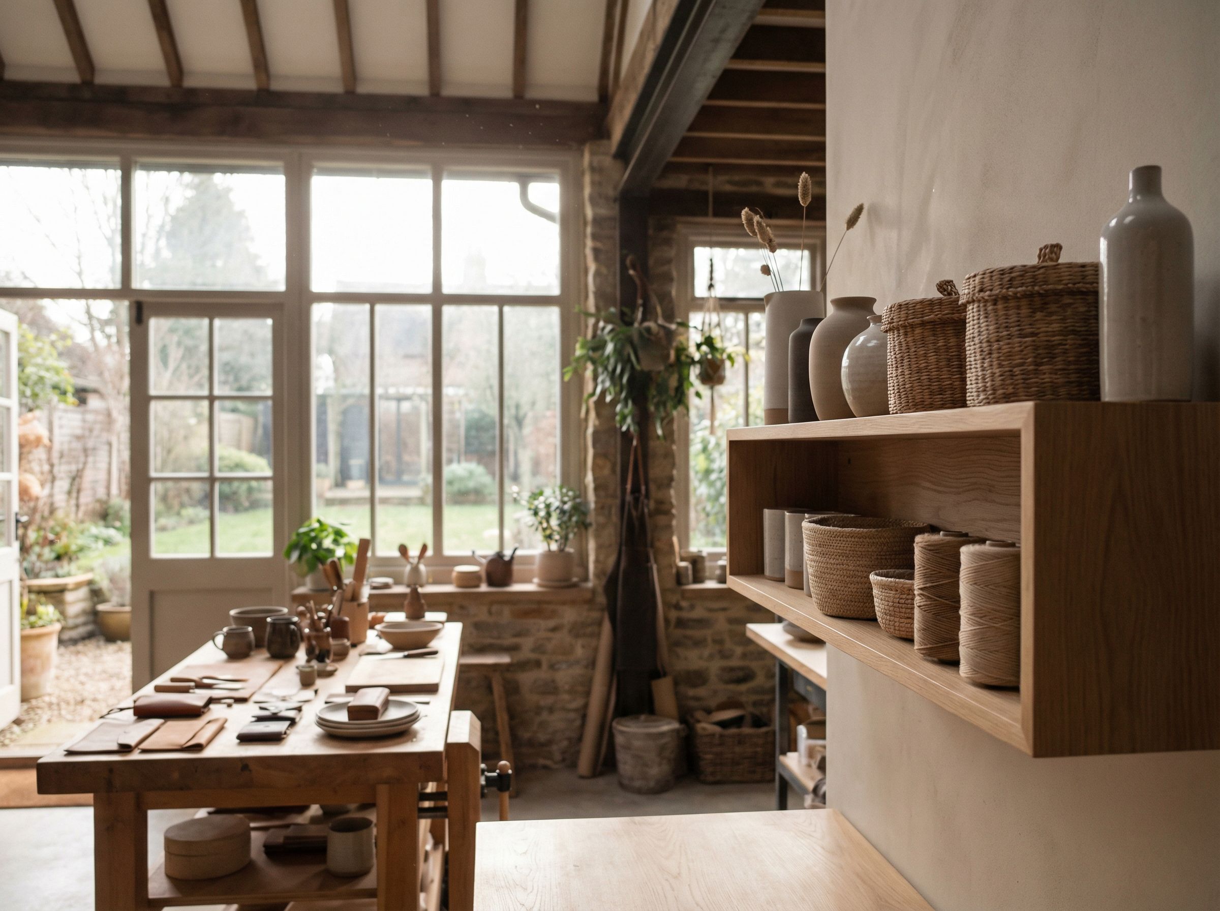 Professional colleagues brainstorming and planning during a business meeting in a modern office setting.